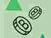 Icon in green tone of two coins with the letter 'B' representing 'Pricing'.